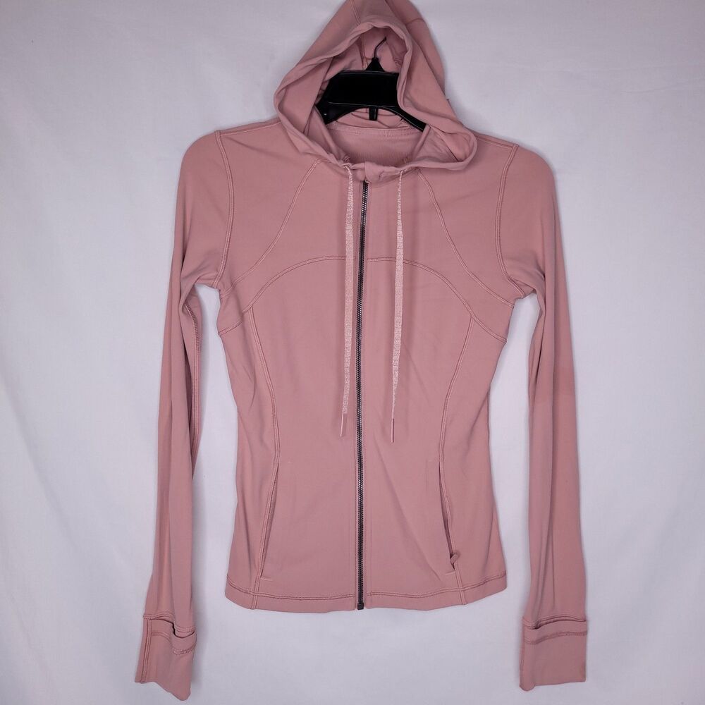 Lululemon Define Jacket 4 Pink Taupe Hooded Lightweight Nulu